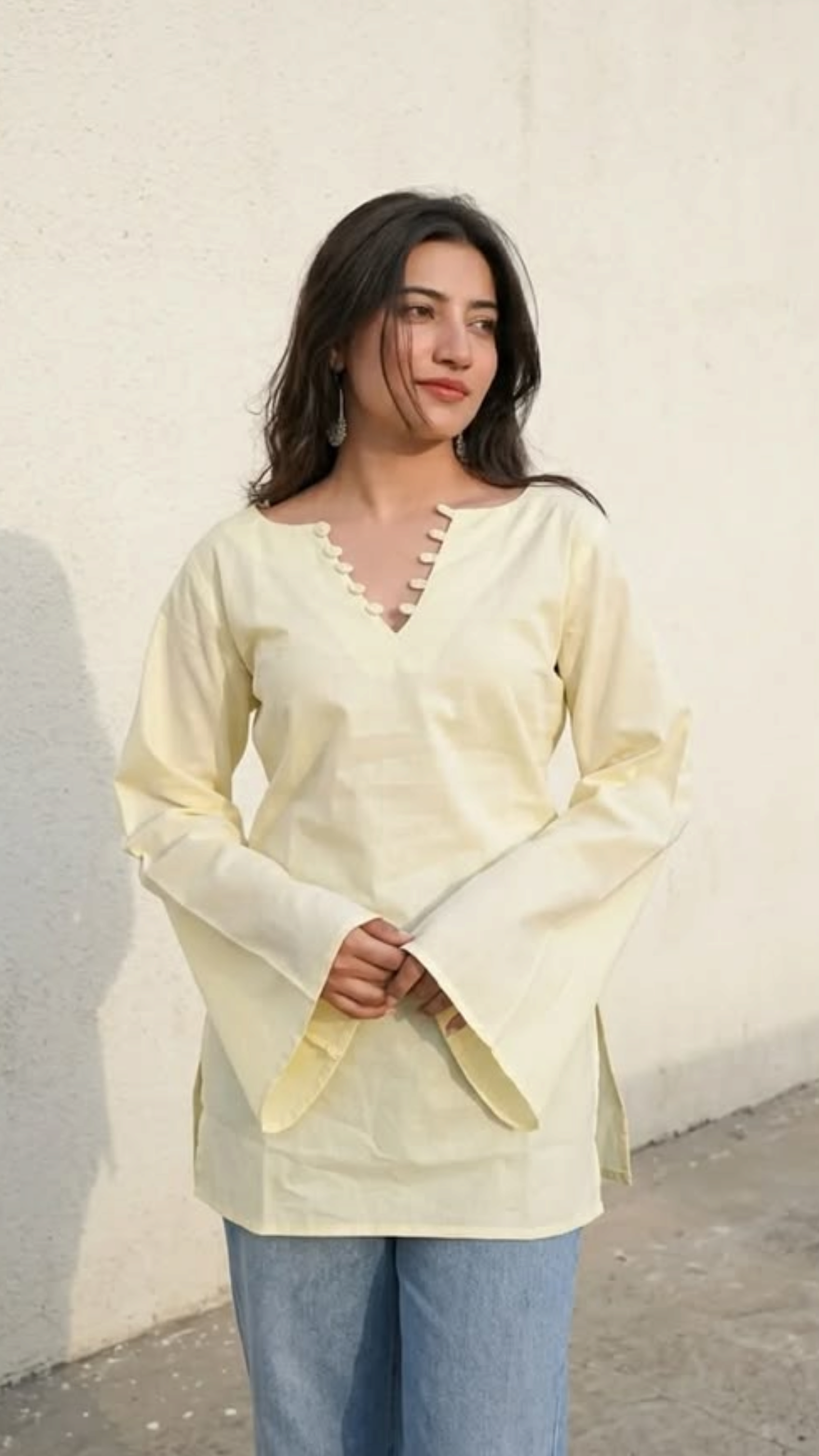 women white casual short kurti